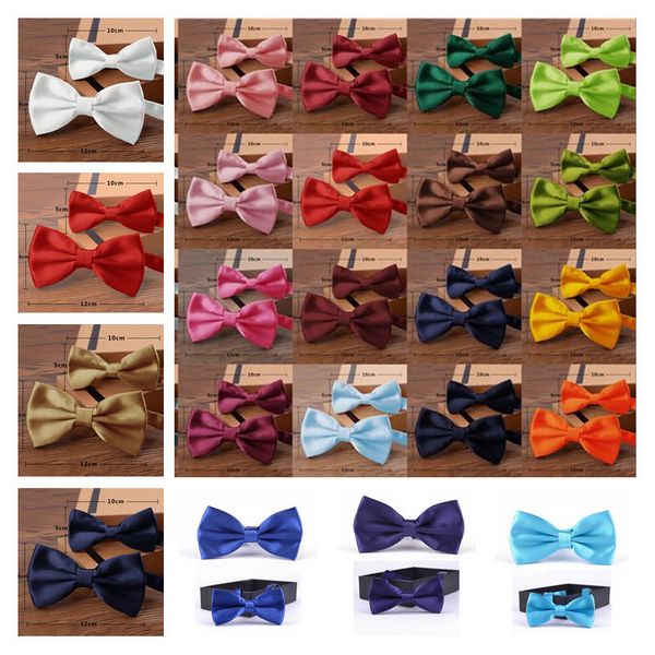 

2 pcs men kid set bowties solid toddle bowtie classic accessories butterfly fashion party neckwear new novelty fc164, Black;gray