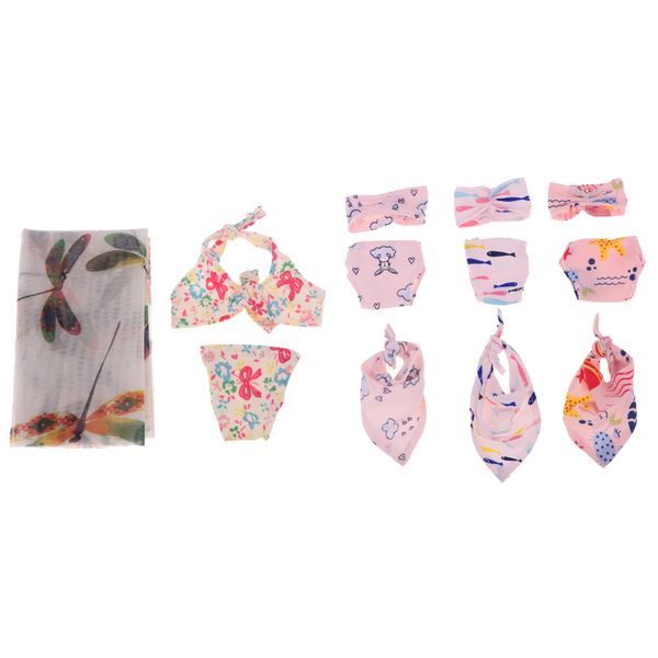 

4 sets lovely doll swimsuit swimwear set for 1/6