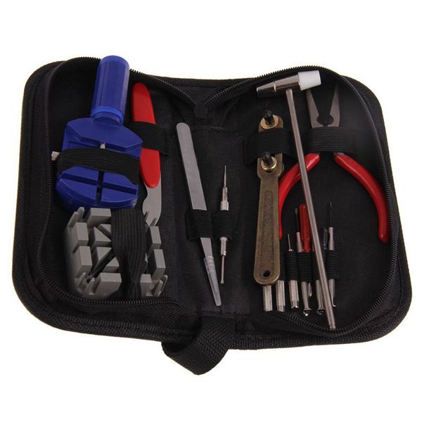 

16pcs/set watch repair tool kit pin set watch case opener link spring bar remover screwdriver tweezer watchmaker