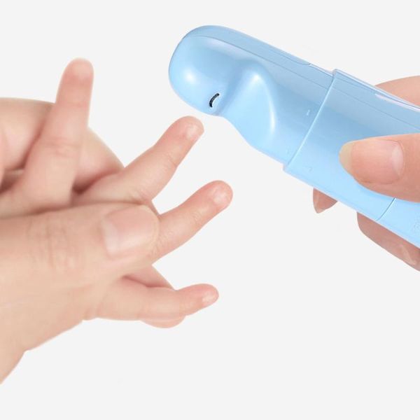 

safety baby electric nail trimmer clipper infant nail care newbron manicure cutter for baby care