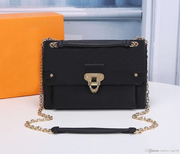 

new fashion classic women handbags crossbody messenger bag embossing letter bag genuine leather vintage strap shoulder flap bag