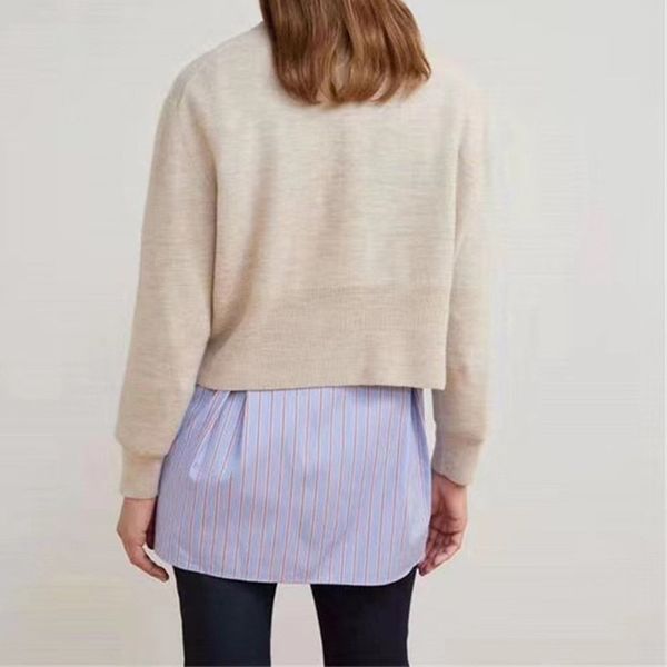 

new women wool sweater long sleeve v neck embroidery knit short pullover ladies spring autumn winter clothing, White;black