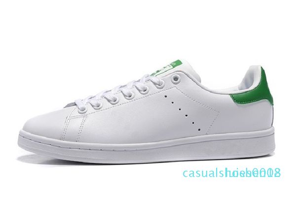 

2020 new designer newsest stan shoes fashion brand smith leather men women classic flats casual shoes c18, Black