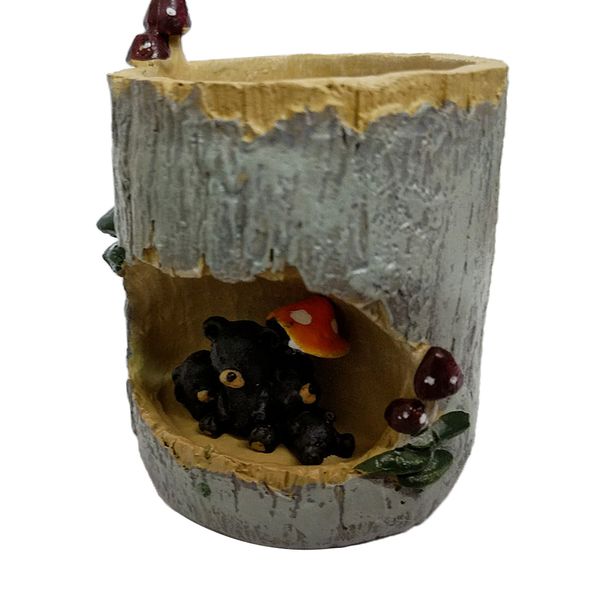 

decorative black bear flower sedum succulent pot planter bonsai trough box plant bed office home garden pot decor