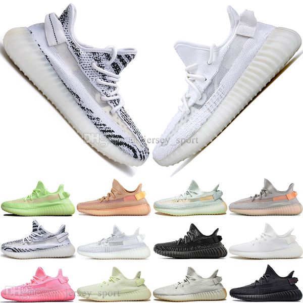 

discount kanye west clay v2 static reflective gid glow in the dark mens running shoes true form women men sports designer sneakers us 5-13, White;red