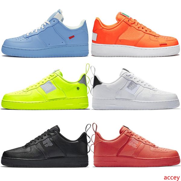 

2019 new low mca university blue 1s dunk utility skateboard casual shoes high cut green triples white black wheat men women sports sneakers