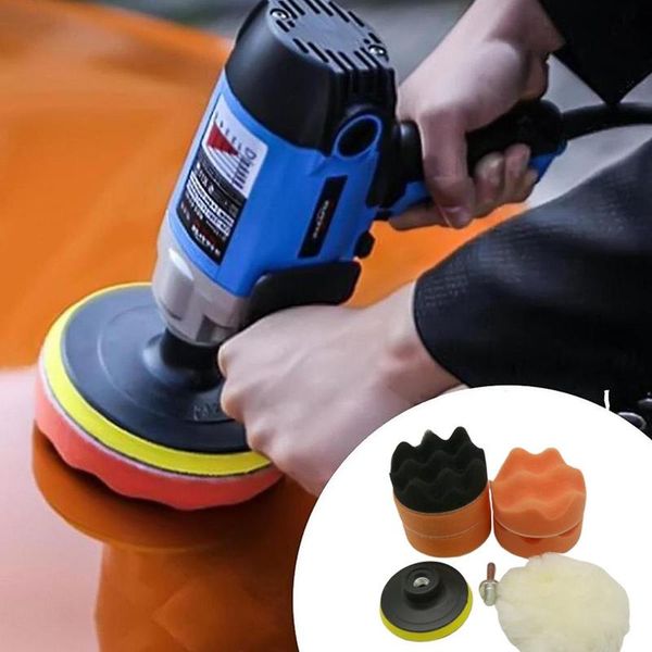

8pcs car polishing sponge wheel kit vehicle polishing pad buffer kit set maintenance drill buffing waxing car pad m0h6