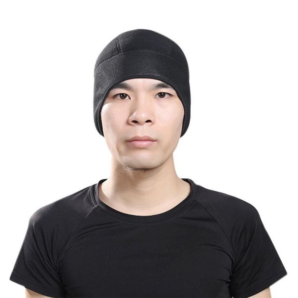 

outdoor windproof cycling hat cold-proof thermal riding cap motorcycles mtb riding skiing stretchable hat new, Black