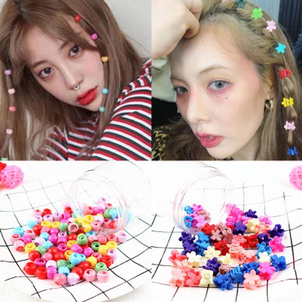 

hyuna of south korea female coloured florets clip mini-clip web celebrity hairpin clip bangs hair accessories, Slivery;golden