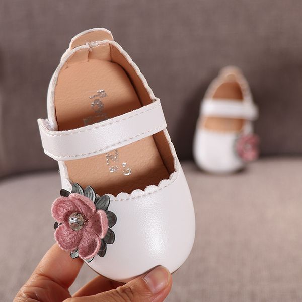 

kids baby shoes spring/autumn children girls soft bottom sneakers shoes fashion girls infant princess casual leather, Black;grey