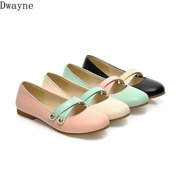 

2020 new candy color flat bottom color sweet wind set foot pin buckle scoop shoes female, Black