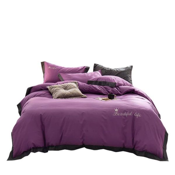 Popular Luxurious Crystal Velvet Bedding Set Velvet Duvet Cover