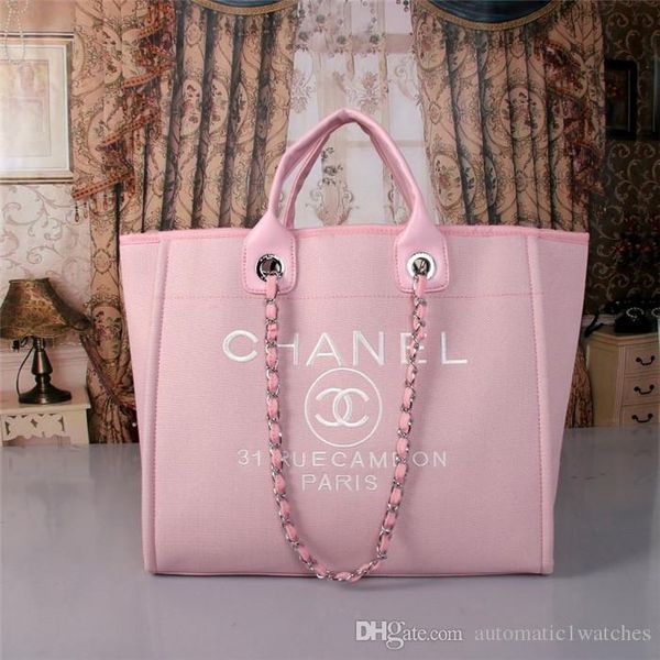 

Cla ical beach houlder bag 2018 new tyle de igner canva women houlder bag large handbag fa hion tote bag pur e 966 47x18x33cm