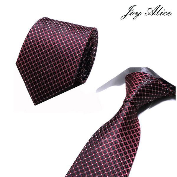 

2018 new classic plaid mens luxury silk men ties checked plaid formal business wedding british cravatte seta 8 cm necktie, Blue;purple