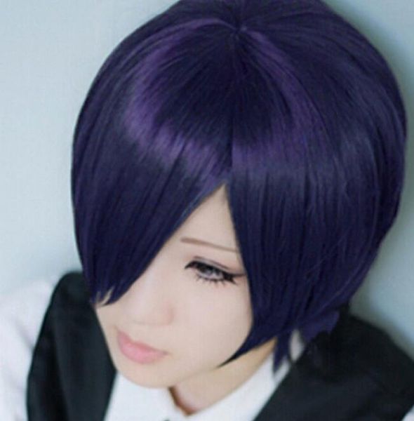 PERÜCKE Tokyo Ghoul Tokyo Guru Toka Kirishima Touka Kurze Dunkellila Anime Cosplay Perücke 5,24