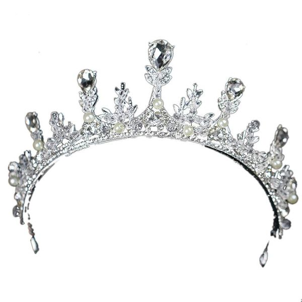 New Temperament Diamond Insert Crystal An Crown Tiara Wedding