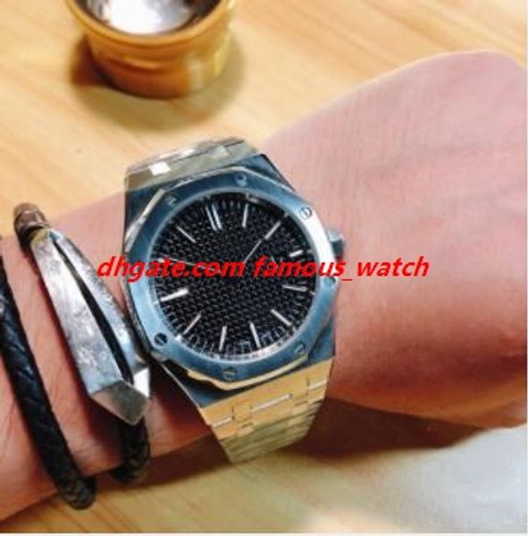 

elling men watch wristwatch 15400st.oo.1220st.01 41mm automatic silver gold stainless steel bracelet luxury watch ing, Slivery;brown