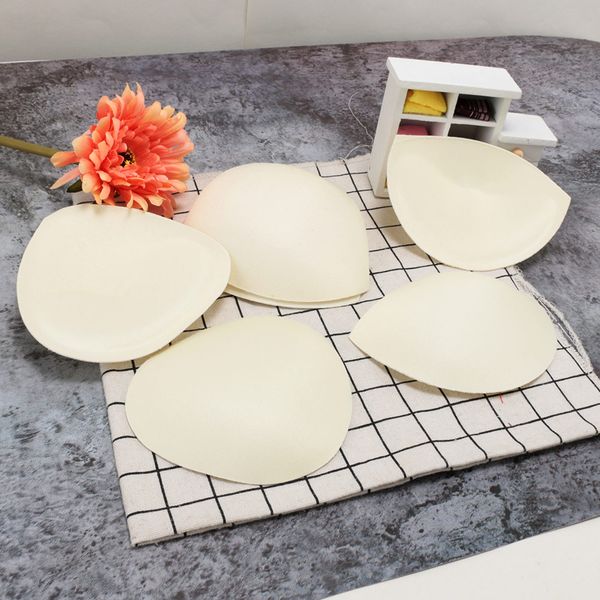 

natural color 2* insert push up lift up removeable concentrate enhancer sponge bra pads swimsuit bikini, Black;white