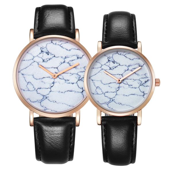 

cagarny lover watches for men women gifts hand watch fashion leather strap quartz clock ultra thin couple wristwatch, Slivery;brown
