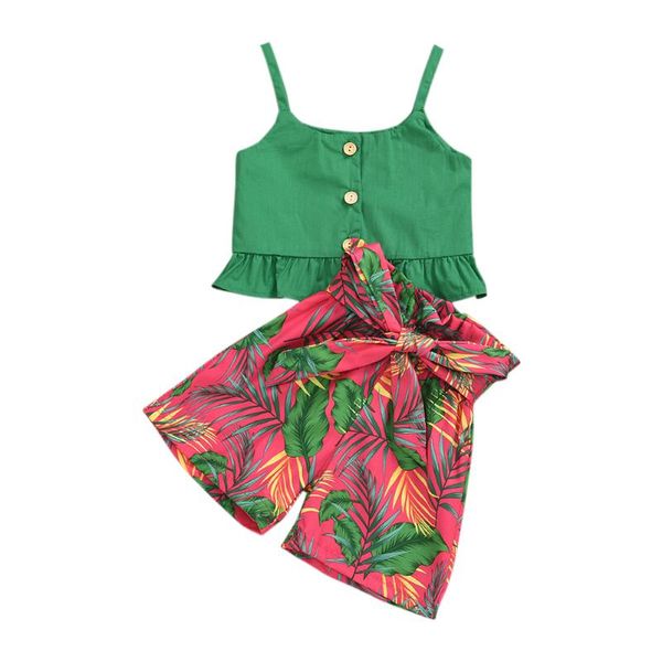 

toddler baby girl summer cute boho shorts outfits set casual clothes, White