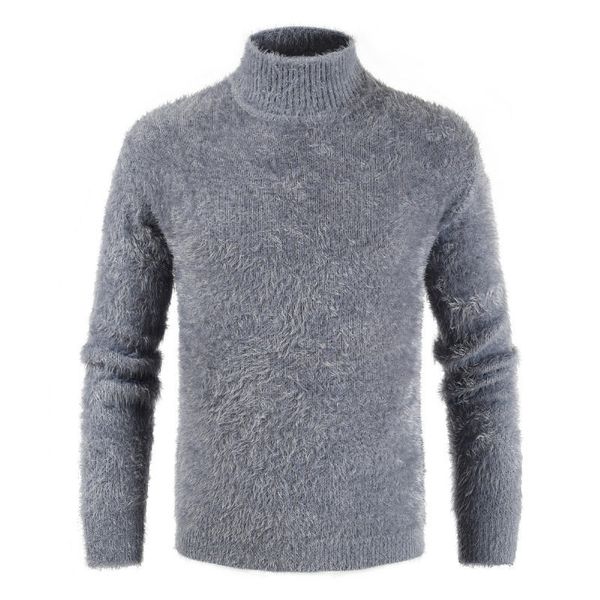 

mens turtleneck knitted sweater cashmere wool winter sweater men long sleeve warmer casual bottom pullover man, White;black