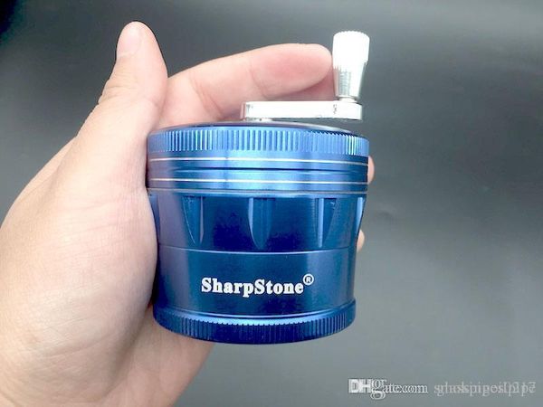 

SharpStone СТАНОК Version 2.0 Херб Grinder 63mm 4 слоя алюминиевого металла курение табака острый камень ручки рука кривошипно Grinder