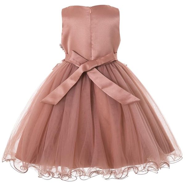 

cielarko elegant girls dress for wedding birthday party princess flower girl dresses kids formal ball gown tulle fancy frocks j190709, Red;yellow