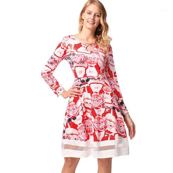 

dresses fashion perspective hollow out panelled dresses fashion a line dresses females clothing womens christmas print, Black;gray