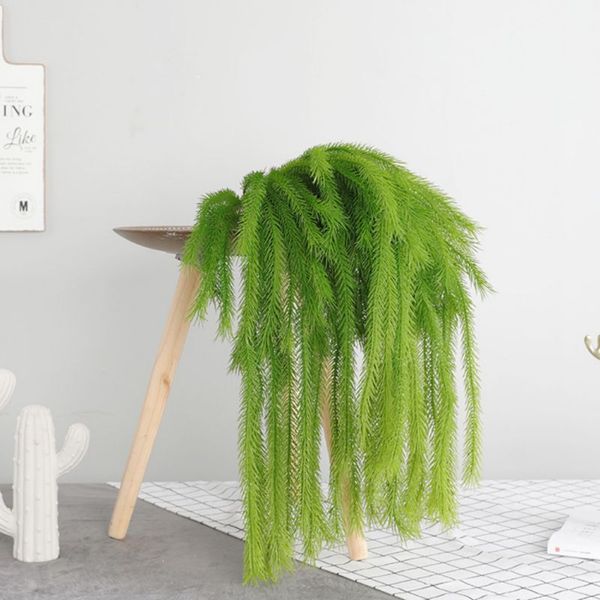 

artificial frosted cedar wall hanging fake plant wedding home christmas seasonal green decorations