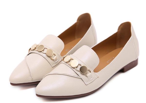 

2019 women's shoes in spring and autumn with new style flat bottom pointed end @696966, Black