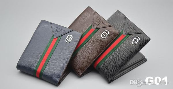 

Men's Short Wallets Fashion Brand Classical Short Purses Handholders Billfold Handbags Bags Wholesale G01