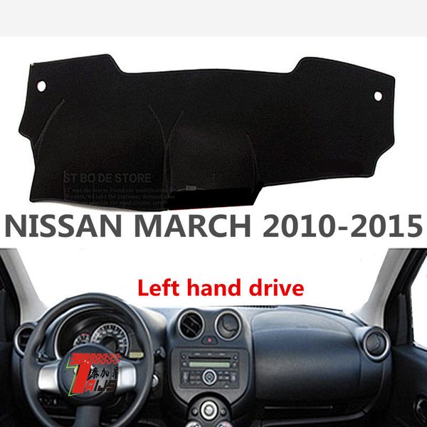 

taijs left hand drive car dashboard cover for march 2010-2015 polyster fibre creative dashboard pad for march 10-15
