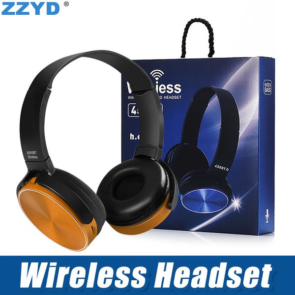 

Zzyd 450bt wirele headphone bluetooth gaming head et tereo mu ic player retractable headband urround tereo earphone with mic for pc m