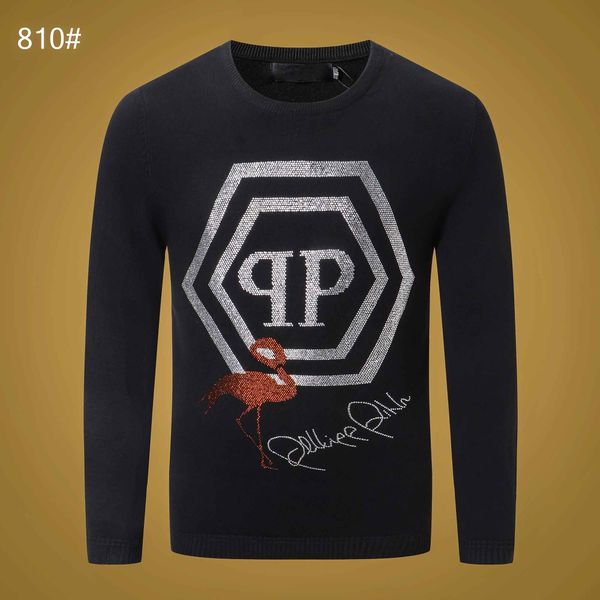 

men's wear brand fashion skull embroidered sweater winter men's wear sailor neck long sleeve sweater men's wear luxury new ho, White;black