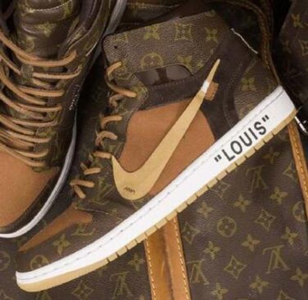 

Nike x off white x lv hoe with box, Black