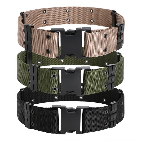 

5.5 wide studenttraining 5.5 wide studenttraining outdoor outdoor woven belt american security tactics outer belt, Black;brown