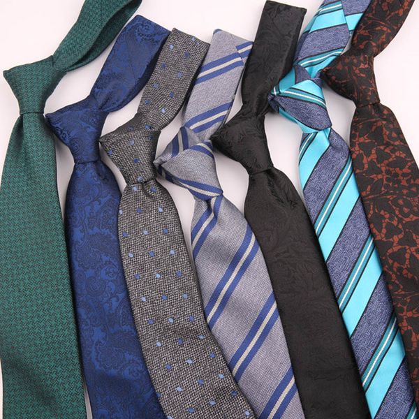 

7cm tie mens formal dress fashion jacquard neck ties for men corbatas hombre england striped luxury necktie business man wedding, Blue;purple