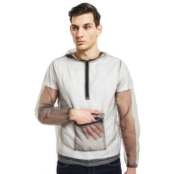 

breathable anti-mosquito mesh jacket quick-dry clothing bee bug insects repellent mesh clothes for fishing hunting camping, Blue;black