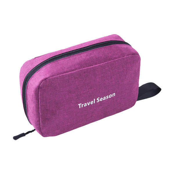 

foldable female cosmetic bag nylon travel wash toiletries organizer vanity case hanging design with hook