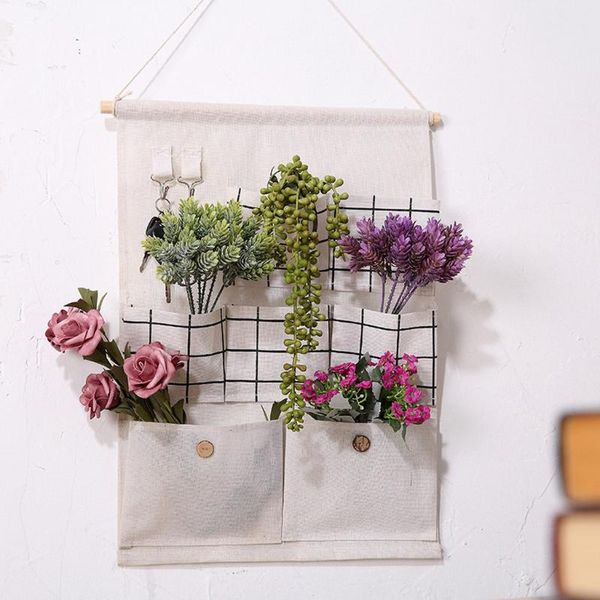 

wall hanging storage bag organizer toys container decor pocket pouch#s