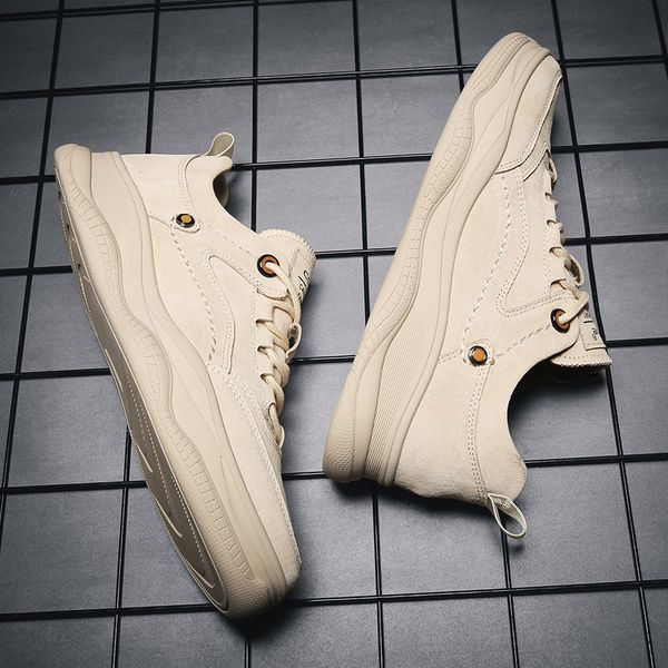 

men spring shoes 2020 new korean trend casual shoes british wild tide men fashion sneakers mens, Black