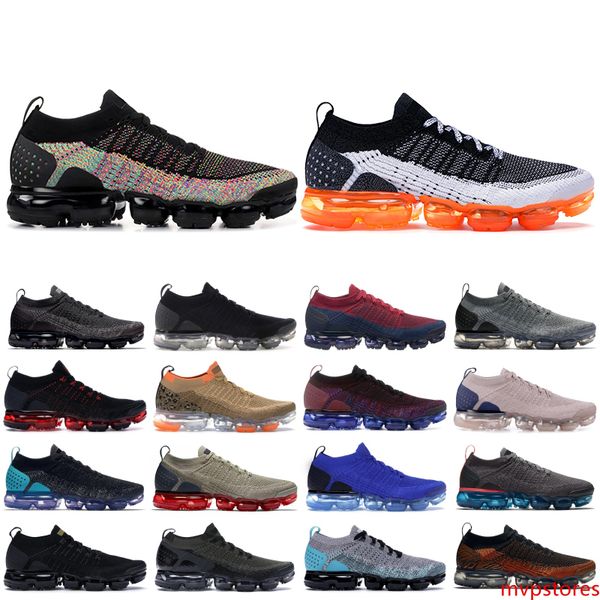 

knite 2.0 black multi-color racer blue mens running shoes dark grey triple black tiger zebra fly designer sneakers trainers