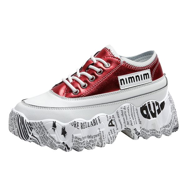 

ladies walking shoes casual outdoor sports shoes korean version of the net red lightweight platform wild tide, Black