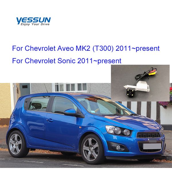 

car rear view reverse backup camera for aveo 2 t300 sonic 2011 2012 2013 2014 2015 2016 ~2019 license plate camera