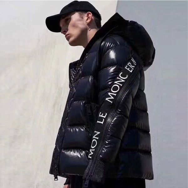 

Men winter jacket moncler goo e down winter coat outdoor trend motorcycle men women parka canada fa hion brand down jacket, White