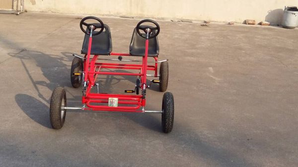 

20s flat row double kart велосипедов для взрослых на четыре колеса велосипеда пожилым велотренажер такси парк достопримечательности car1 2 3