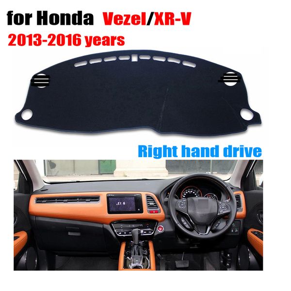 

car dashboard covers for vezel xr-v 2013-2016 right hand drives dashboard mat dashmat car instrument platform accessories