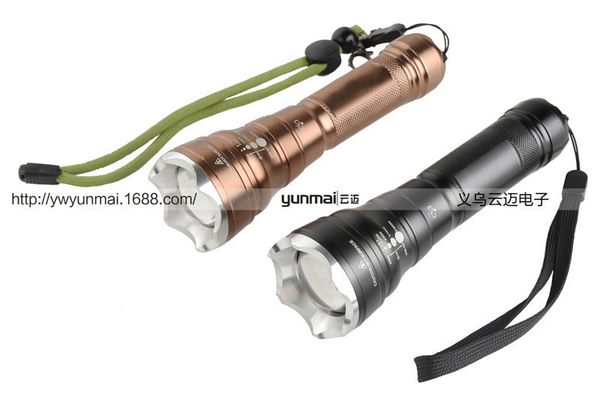 

hide type charge t6 aluminium alloy zoom light flashlight t6 light flashlight
