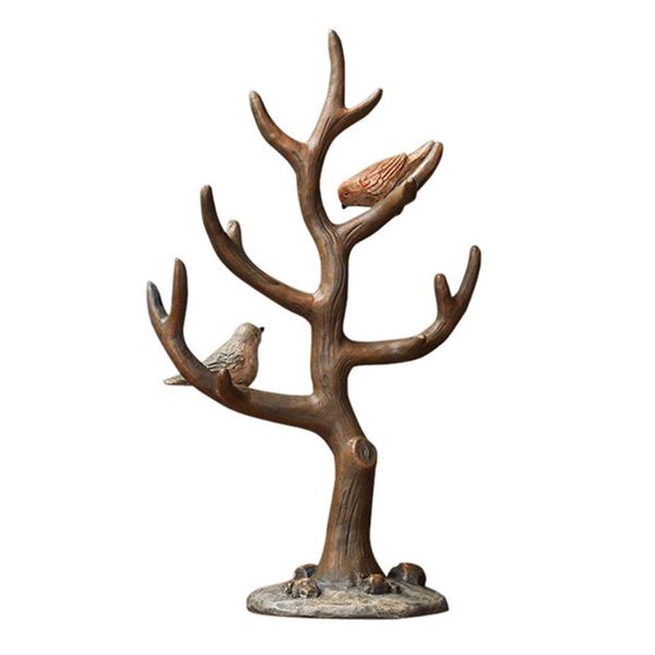 

1pc resin branches jewelry display stand jewelry organizer elegant artistic rack for bracelet necklace for women ladies, Black