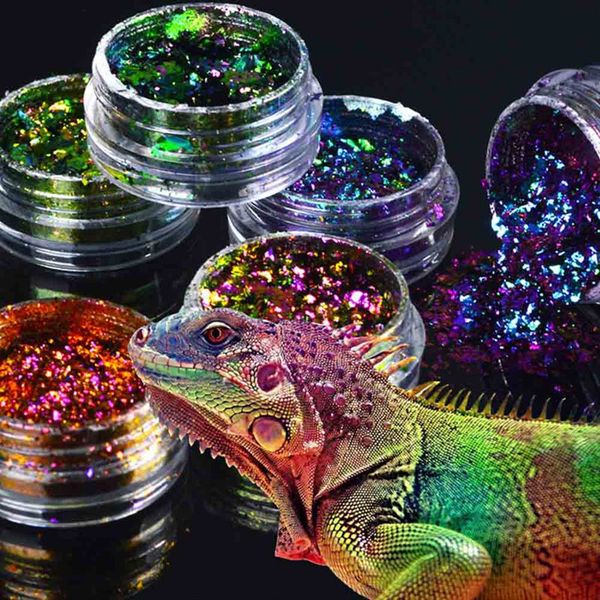 

1 box nail sequins glitter holographic dust dazzling transparent manicure nail art glitter sheet decorations, Silver;gold